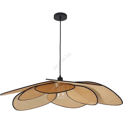 Polux Пендел TOBAGO 1xE27/20W/230V Ø 100 см бежов (SA2353)