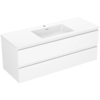 Mexen Orio шкафче за баня 120 см с мивка Otis, 2 чекмеджета, бял мат (91A10-12047-2-BFF01-W18M01)