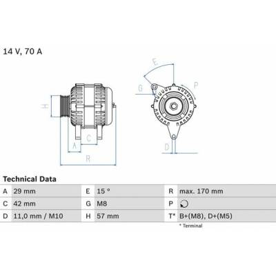 Generátor BOSCH 0 986 049 960
