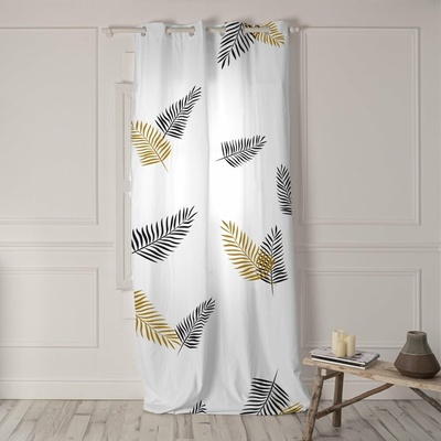 Biely záves 140x300 cm Foliage – Blanc