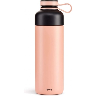 Lékué Термо бутилка с вграден филтър Lekue On The Go 1010230, 500 мл, Двойна вакуумна стена, Херметично затваряне, -20/+80°C, Неръждаема стомана, Корал (1010230)