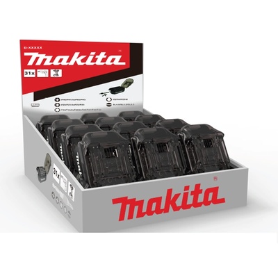 Makita Комплект битове makita 31 броя в пластмасова опаковка (с форма на батерия), 12 броя e-00022 (e-00022)
