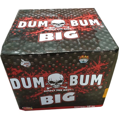 Dum Bum Big kompaktní ohňostroj 36 výstřelů Kalibr 50 mm