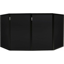 Vonyx DB2B Skladací paraván 120 X 70 Black 4 panely