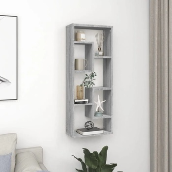 Image 1 of vidaXL Стенен рафт, сив сонома, 36x16x90 см, инженерно дърво (815847)