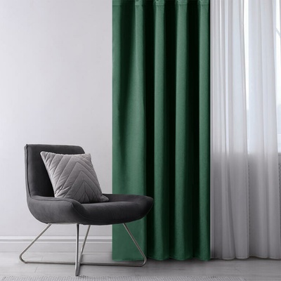 Zatemňovací záves blackout RESTILO tmavo zelený 140 x 245 cm 1 ks