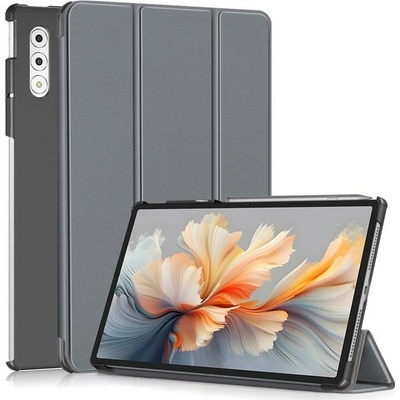 Vsetkonamobil 104435 LEATHER Zaklápací kryt pre Lenovo Yoga Tab Plus šedý