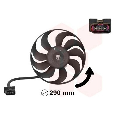 Větrák, chlazení motoru VAN WEZEL 5888745