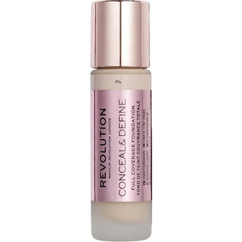 Makeup Revolution Conceal & Define Покривен фон дьо тен, F4, 23 ml