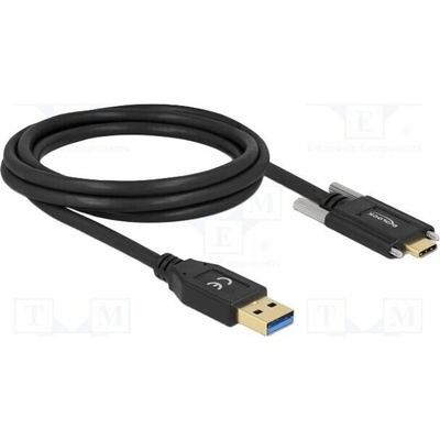 Delock 84019 USB A vidlice USB C vidlice 2m černý