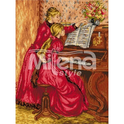 Milena Style Урок по пиано - гоблен със схема конци Ariadna 1: 1