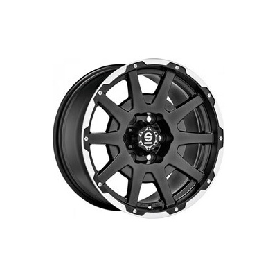 SPARCO DAKAR 7,5x17 5x120 ET30 matt black lip polished+rivets