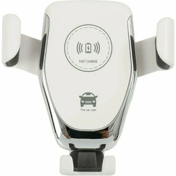 Универсална стойка за кола Planet Tech с бързо-безжично зареждане, 10W, Бяла (SE11 White)