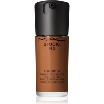 MAC Cosmetics Studio Fix Fluid SPF 15 24HR Matte Foundation + Oil Control матиращ фон дьо тен SPF 15 цвят NC50 30ml