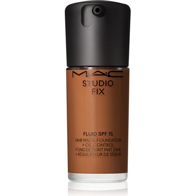 MAC Cosmetics Studio Fix Fluid SPF 15 24HR Matte Foundation + Oil Control матиращ фон дьо тен SPF 15 цвят NC50 30ml