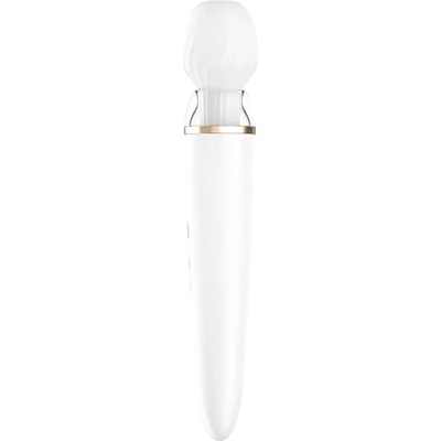 Satisfyer Double Wand-er - умен масажен вибратор (бял)