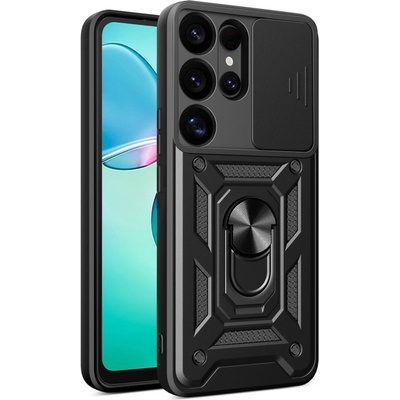 PROTEMIO 100981 RING CAMERA Kryt s držákem pro Samsung Galaxy S25 Ultra 5G černý – Hledejceny.cz