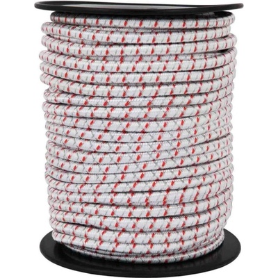 VNT electronics s.r.o. Náhradní gumové elastické lano/provaz pro bránu ohradníku, průměr 7mm, flexibilní, vodivé, 50 m