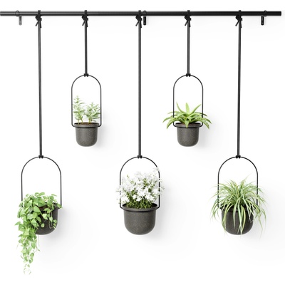 Umbra Висящи саксии Triflora 5 черни (1018086-040)