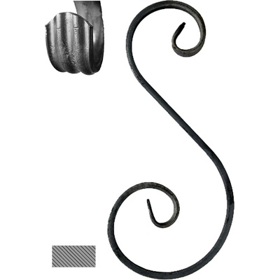 Esko 250 x 115 x 70 mm, 12 x 6 mm, široké rozkutie