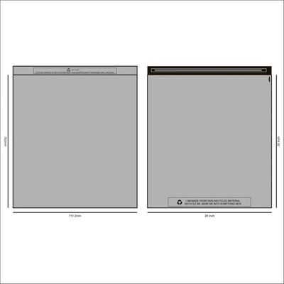 Poštovní recyklovaná plastová obálka s klopou 71.1x76.2cm