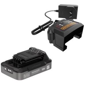 Black & Decker Батерия BLACK+DECKER Powerconnect 18V, 2.0 Ah и зарядно устройство 1A BDL2018S1B (BDL2018S1B)
