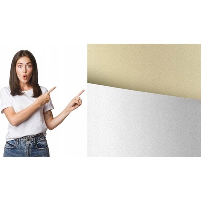 Galéria Papiera 100g ozdobný papier Millenium bílá 50ks