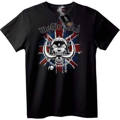 NOONEBRAND Тениска Motorhead Union Jack Skull - 2XL, White