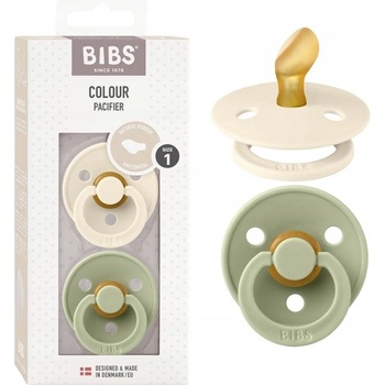 Bibs Colour anatomické cumlíky kaučuk 2ks Ivory Sage