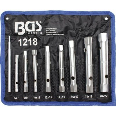 BGS technic Súprava rúrkových kľúčov 6x7 – 20x22 mm 8 ks BGS 1218