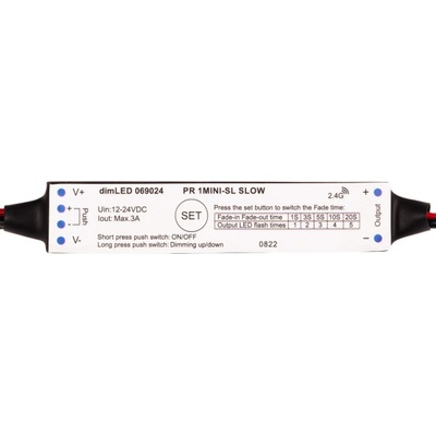 Přijímač dimLED PR 1MINI-SL SLOW - Přijímač dimLED PR 1MINI-SL SLOW