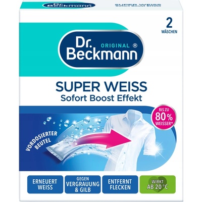 Dr. Beckmann Bieliaci prášok Super Weiss 2 x 40 g