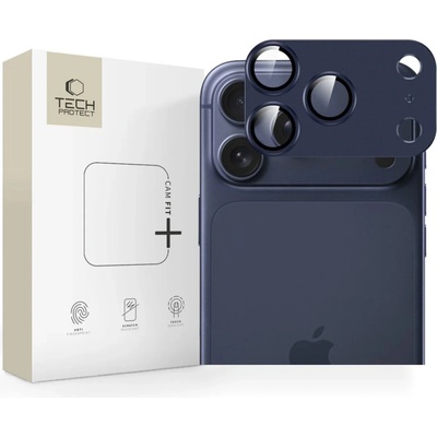 TECH-PROTECT CAMFULL FIT+ ochranný kryt kamery iPhone 17 Pro tmavě modrý (5906302332595)