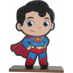 Craft Buddy Комплект за диамантена бродерия, Craft Buddy, Crystal Art Buddies, Супермен, 7 части