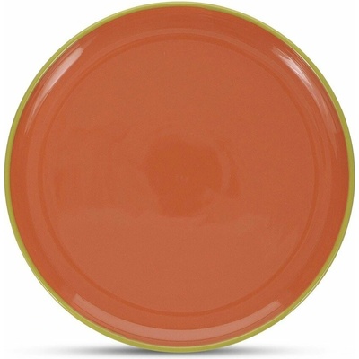 Zelený/oranžový kameninový tanier ø 26 cm Duo – ONA