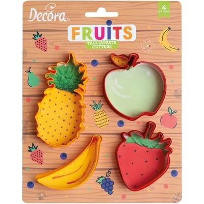 Decora Plastové vykrajovátko Ovocie (4 ks)