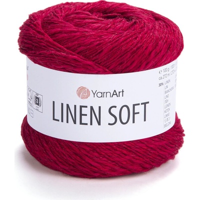 Yarn Art příze Linen Soft 7323 červená