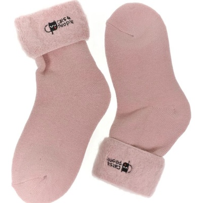 Spandex detské svetloružové ponožky
