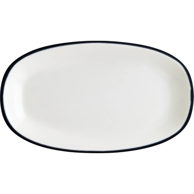 BONNA Oválný talíř 190x110 mm Linea Black