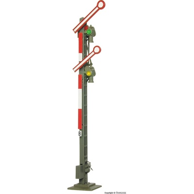 Viessmann H0 Mechanické návěstidlo, dvouramenné spřažené úzký stožár 4531