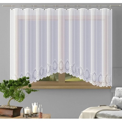 Hotová záclona, Lara, biela 350 x 170 cm