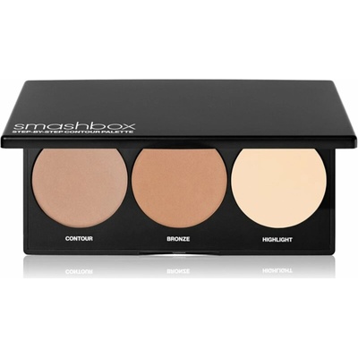 Smashbox Step-By-Step Contour Palette kontúrovacia paletka na tvár Light 8,68 g
