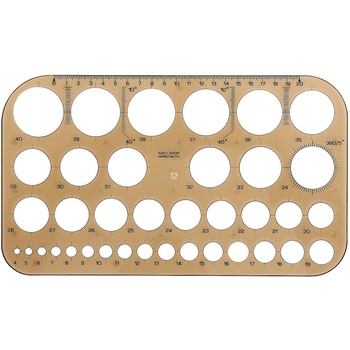 KOH-I-NOOR Шаблон за техническо чертане с окръжности Koh-I-Noor
