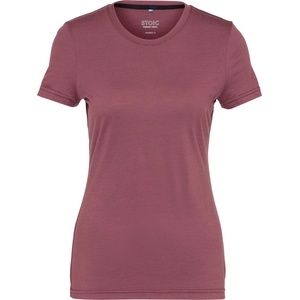Stoic Дамско мериносово термобельо Stoic Women's Merino180 BengtSt. T-Shirt slim Merino shirt - Plum Red - размер XL (916-3090-1016)
