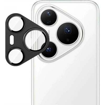 Удароустойчив стъклен протектор за камера марка IMAK за Huawei Pura 80 Pro/Pro+ - с черна рамка