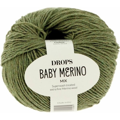Drops Baby Merino MIX 38 zelená kaki