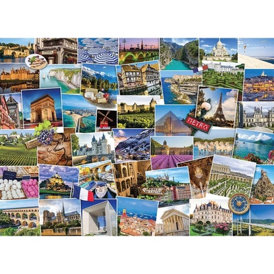 EuroGraphics Světoběžník Francie 1000 dílků