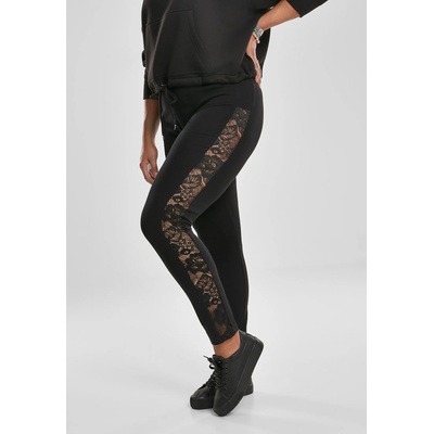 Urban Classics Дамски клин в черно Urban Classics Ladies Lace Striped Leggings UB-TB3216-00007 - Черен, размер L