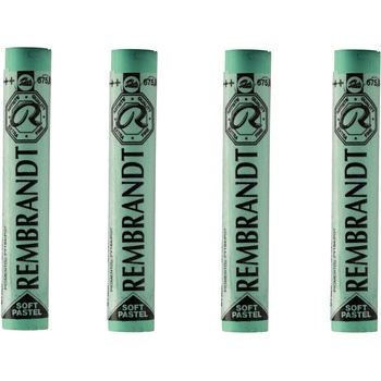 Rembrandt Soft Pastel Sada suchých pastelov cinnabar green deep 8 4 ks