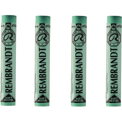 Rembrandt Soft Pastel Sada suchých pastelov cinnabar green deep 8 4 ks